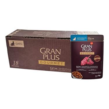 Imagem de GRANPLUS SACHÊ GOURMET GATO CASTRADO OVELHA 85g - pack com 18 unidades
