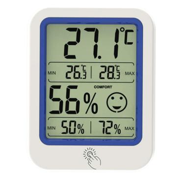 Imagem de Hemoton Termômetro Medidor De Umidade Tempo Ao Ar Livre Medidor Eletrônico De Temperatura e Umidade Alta Precisão Higrotermógrafo Monitor De Umidade Tela De Exibição Mini Plástico