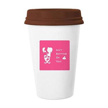 Imagem de Caneca de cerâmica para cocô de cachorro da Fierce Harrier, caneca de café com copo de cerâmica