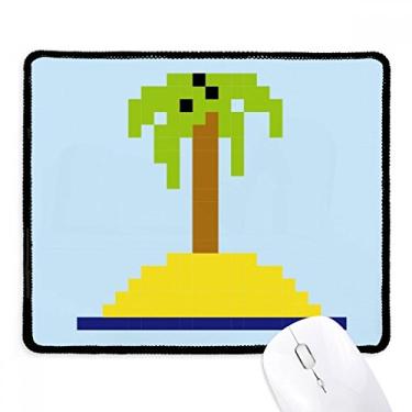 Imagem de Mousepad Summer Sail Coconut Tree Pixel Tapete de borracha para jogos