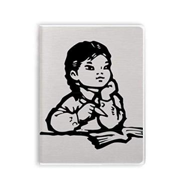 Imagem de Caderno de anotações patriotismo de mesa para meninas com capa macia Diário