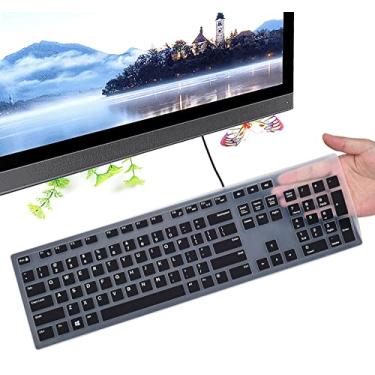 Imagem de Capa de teclado para teclado sem fio Dell KM636 e teclado com fio Dell KB216, Preto