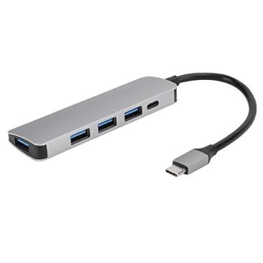 Imagem de Tipo C Docking Station, 5 Em 1 USB C Hub 4 Portas USB Conversor Multifuncional Expansor para Laptop USB3.0 PD Adaptador de Energia Compatível Com/OS X/Linux