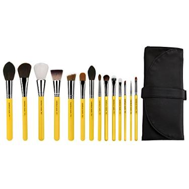 Imagem de Bdellium Tools Pincel de maquiagem profissional Studio Series - The Collection, 14 peças, conjunto de pincéis com bolsa dobrável