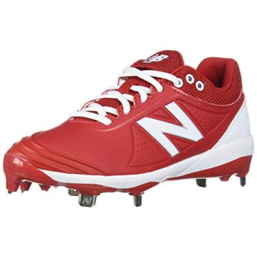 Imagem de New Balance Tênis feminino de softbol Fuse V2 Metal, Vermelho/branco., 13 Wide