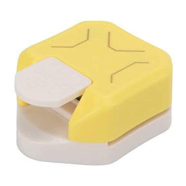 Imagem de OKJHFD Perfurador De Canto Chanfrado De 3 Vias, Cortador De Canto Mini Papelão Amarelo Multiuso Portátil Para Artesanato Em Papel, Laminado, Cartolina, Cartão De Visita, Projetos De Bricolagem, Foto,
