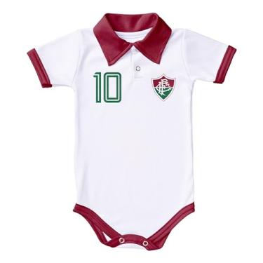 Imagem de Body Fluminense Polo Branco Torcida Baby