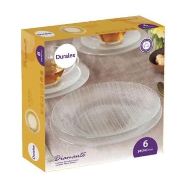 Imagem de Jogo de Pratos Fundo Diamante Duralex com 6 peças