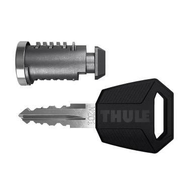 Imagem de Cilindros de bloqueio Thule One-Key System, Pacote com 6, Silver/Black, 6 Pack
