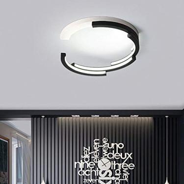 Imagem de Luminária de teto LED, luminária de teto LED redonda, lustre criativo personalizado, luminária de sala de 40 cm, luminária de sala de estar, luminária de corredor, simples e moderna, luminár