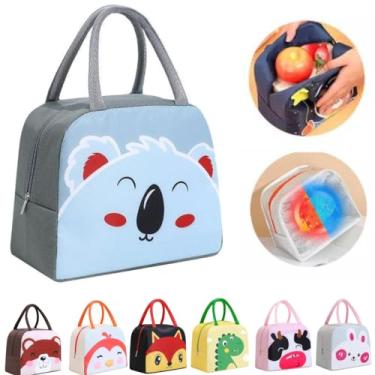 Imagem de Lancheira Infantil Bolsa Termica Necessaire Escolar Menino Menina (Koala)