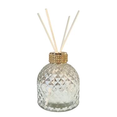 Imagem de Difusor decorativo dourado de vidro com detalhe pedrarias