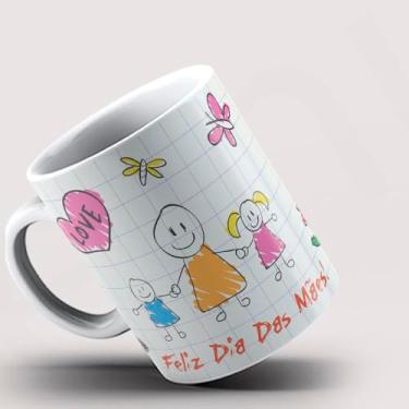 Imagem de Caneca xicara feliz dia das mães mamãe 243 (Branca)