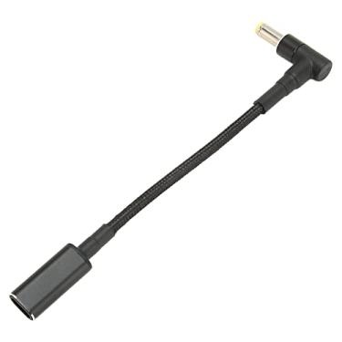 Imagem de Adaptador Joyzan USB C para 5,5 X 2,5 Mm DC, 100 W de Chip Duplo de Liga de Alumínio Tricotado de Nylon Tipo Fêmea Macho Cabo de Alimentação Adaptador de Gatilho Emulador Feito