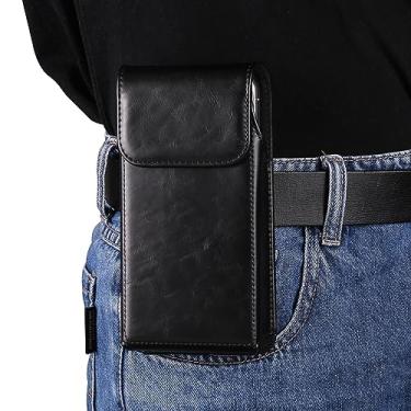 Imagem de Bolsa de Cintura Bolsa de couro universal para celular com estojo de clipe de cinto para Samsung Galaxy S20 FE, Note20, Note20 Ultra, s20 Ultra, s20+, Note10Lite, Note10+, A90, A21, A80, A70, A71 Bols