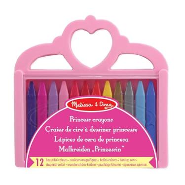 Imagem de Melissa & Doug Conjunto de giz de cera de princesa - 12 cores