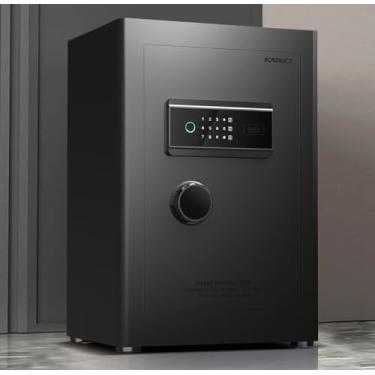 Imagem de KAPUCI Cofre biométrico de impressão digital com tela sensível ao toque, interior de pacote totalmente macio com porta interna privada digital pesado armário privado privado cofre doméstico, adequado
