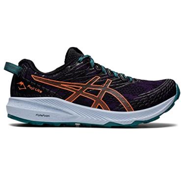 Imagem de ASICS T nis de corrida feminino Fuji Lite 3, Sombra noturna/laranja Nova, 8.5