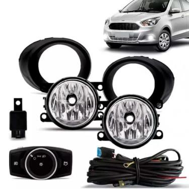 Imagem de Kit Farol De Milha Ford Ka 2015/2018 Com Moldura Original