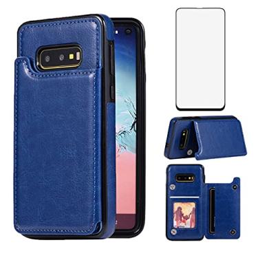Imagem de Asuwish Capa carteira compatível com Samsung Galaxy S10e e protetor de tela de vidro temperado com suporte para cartão, capa flip de couro para celular para Glaxay S 10e Gaxaly 10se Galaxies Se10