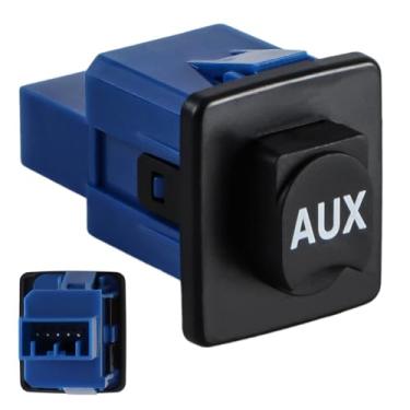 Imagem de KPALAG Conector de entrada adaptador estéreo de entrada de áudio com porta auxiliar compatível com Honda Civic 2012 Substituição: 39112-TR0-A01