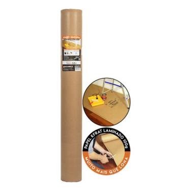 Imagem de Salva Pintura Kraft Pintura Anti Respingo Salvabras 1m X 25m