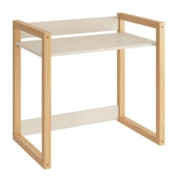 Imagem de Mesa Escrivaninha Infantil Zoe Areia Fosco - MoveisAqui - RELLER