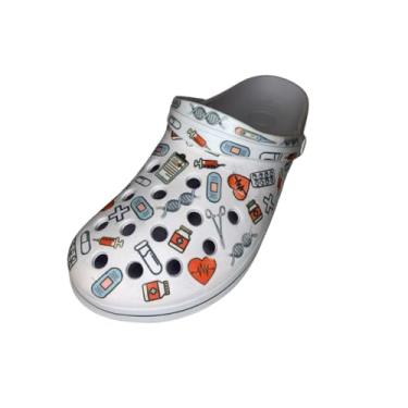 Imagem de Babuche Sandalia Chinelo Enfermagem Personalizado (Branco, BR, Adulto, Numérico, M, 36)