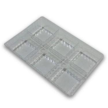Imagem de 10 Caixas Para 6 Brigadeiros Com Berço, Branco, Em Acetato - Embala Cr