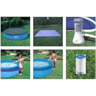 Imagem de Capa 2,44 M + Forro + Kit De Limpeza + Bomba Filtrante 2006 LH 110v In