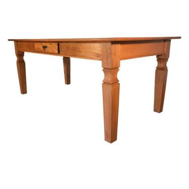 Imagem de Mesa de Madeira Maciça de Demolição com Gavetas (Apenas a Mesa) - Made