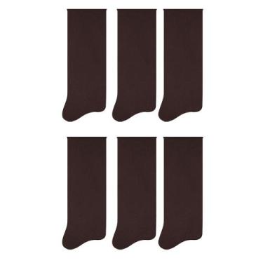 Imagem de Kit Com 6 Pares De Meias Selene Masculina Anatômicas Sem Punho Não Ape