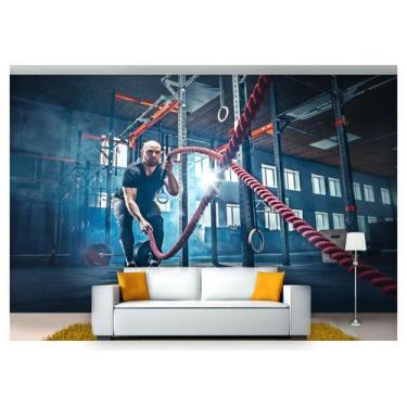 Imagem de Papel De Parede Academia Exercício Exercício Funcional 3D Aca10 - Você