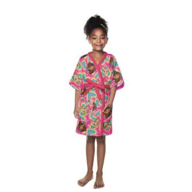 Imagem de Roupão Felpudo Quimono Estampado Barbie kids - Lepper