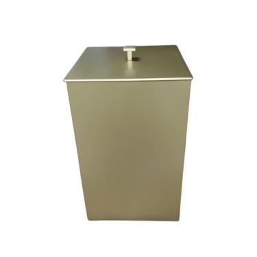 Imagem de Lixeira Dourada 7 Lt Lavabo banheiro - Adéqua