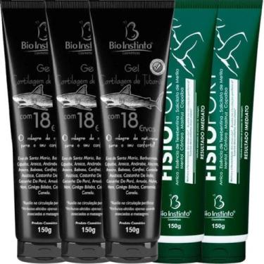 Imagem de Kit 3 Gel Massageador Cartilagem de Tubarão Com 18 Ervas 150g + 2 Poma