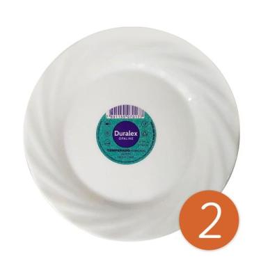 Imagem de Conjunto 2 Pratos Sobremesa Temperado Opaline 19cm Jasmim - Duralex