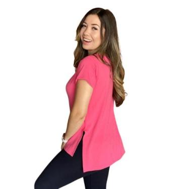 Imagem de Blusa Long Line Com Manga sobre legging - Tapa Bumbum - JinkingStore, 