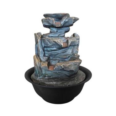 Imagem de Fonte de Água Decorativa Potes 3 Quedas 19cm Bivolt - Trilunna