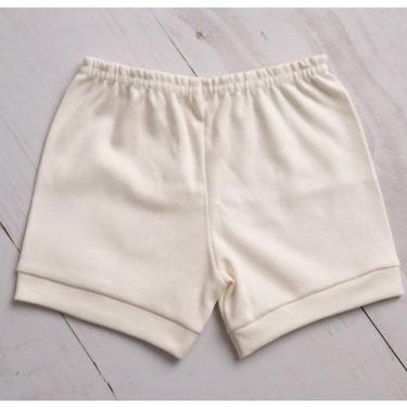 Imagem de SHORT TAPA FRALDA Bebê  SUEDINE 100% ALGODÃO - LETICIA CAT, Off white,
