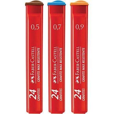 Imagem de Grafites 0.5 B 12 Tubos x 24 Minas  Cx. C/14 Faber-Castell - Faber Cas