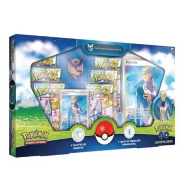 Imagem de Box Pokemon Go Equipe Sabedoria Com Broche Treinadora Blanche Copag