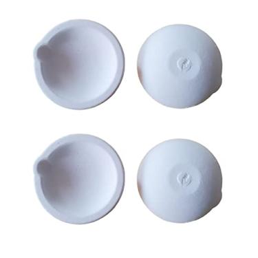 Imagem de OTOOLWORLD Tigela para cadinho de cerâmica, forno, fundição, refinação, ouro, prata (4 peças, 100 g)