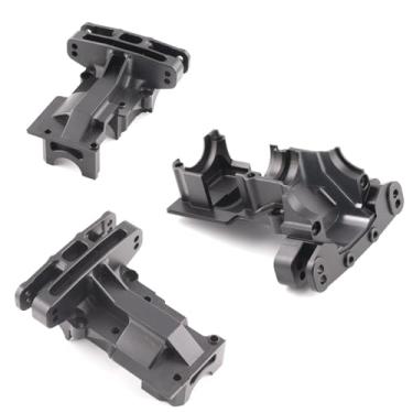 Imagem de Rear Upper Gearbox Cover Bulkhead Upgrades Part for TRAXXAS 1/6 4WD XRT 8S, 1/5 X-MAXX 6S, 1/5 X-MAXX 8S Monster Truck RC Car, Aluminum Rear Upper Gearbox Cover, Bulkhead, (Black) DX- HBXSG- BK