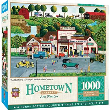 Imagem de MasterPieces Hometown Gallery 1000 Puzzles Collection - The Old Filling Station 1000 Piece Jigsaw Puzzle