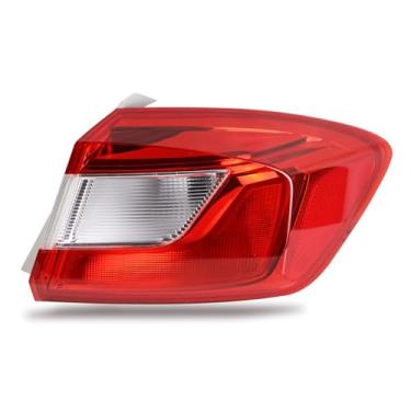 Imagem de Lathsy Luz traseira compatível com Chevy Cruze Sedan 2016-2019 Substituição do lado externo direito do passageiro: 84078119