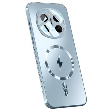 Imagem de POYUFRG Capa de proteção de lente para Honor Magic 7 Pro/7, capa fina para celular com tudo incluso para câmera fosca suporte veículo sucção magnética, azul, 7