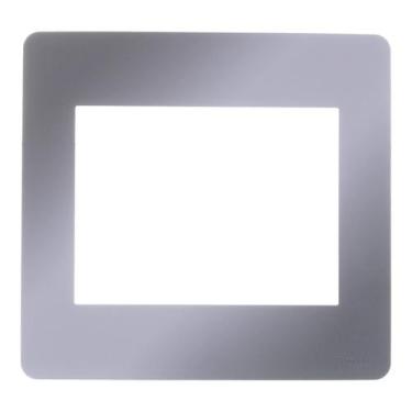 Imagem de Placa 4x4 6 Módulos Chrome Dark Orion Schneider, Cromado