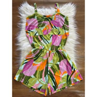 Imagem de Macaquinho com Alcinha Estampado Malha Fria , Liganete  Macacão  Femin