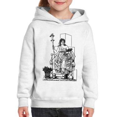 Imagem de Moletom Infantil Deusa Ceres - Foca na Moda, Branco, 8